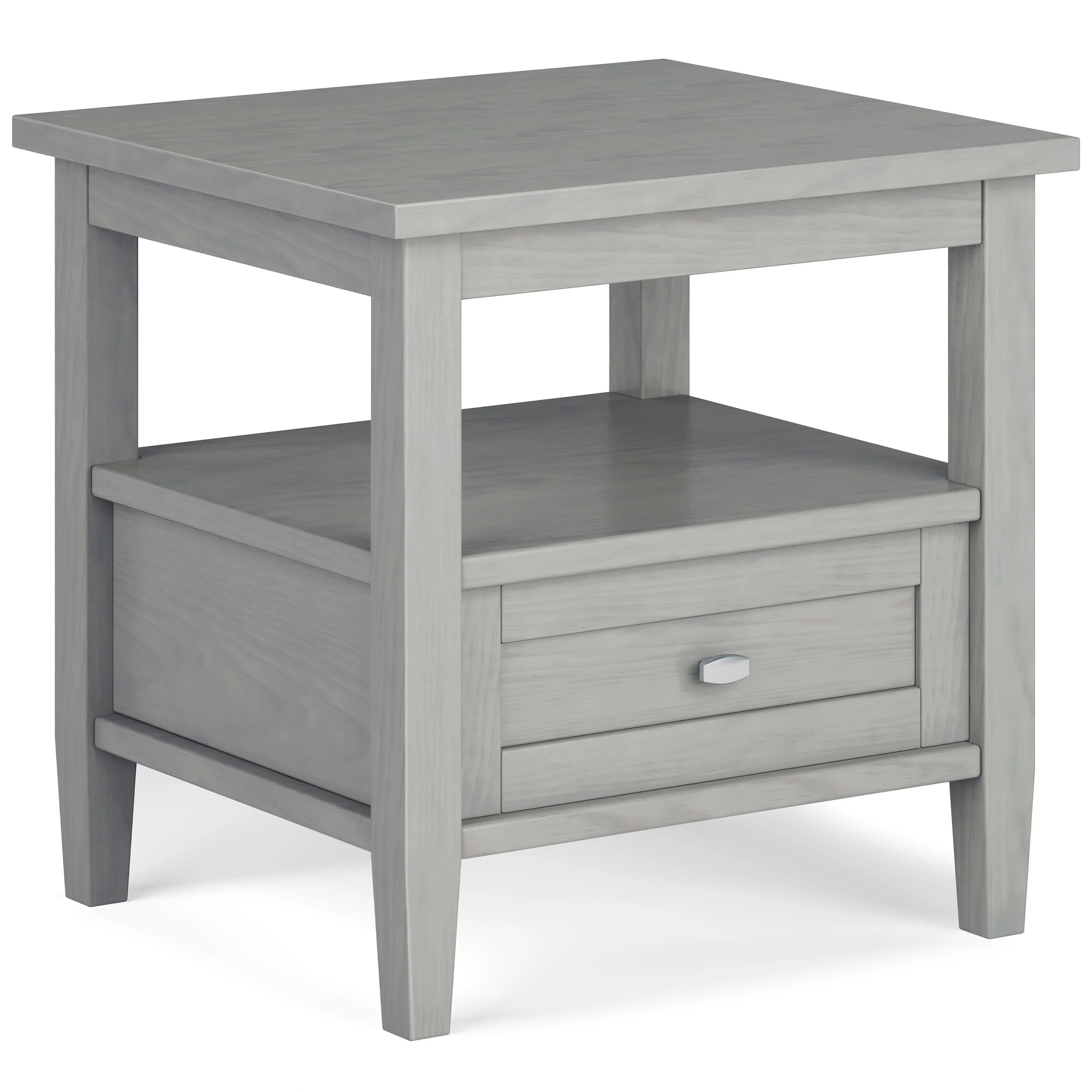 WYNDENHALL Norfolk SOLID WOOD 20 inch Wide Rectangle Transitional End Side Table - 20 inch Wide