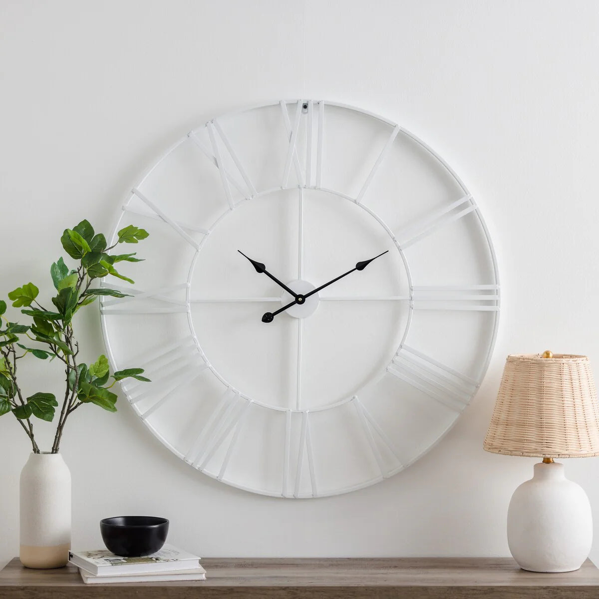 Solange Round Metal Wall Clock