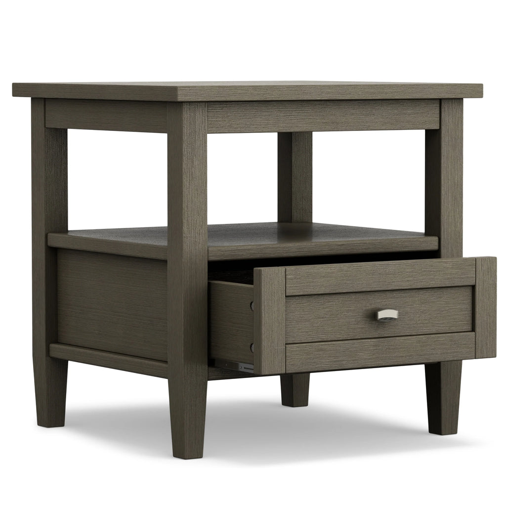 WYNDENHALL Norfolk SOLID WOOD 20 inch Wide Rectangle Transitional End Side Table - 20 inch Wide