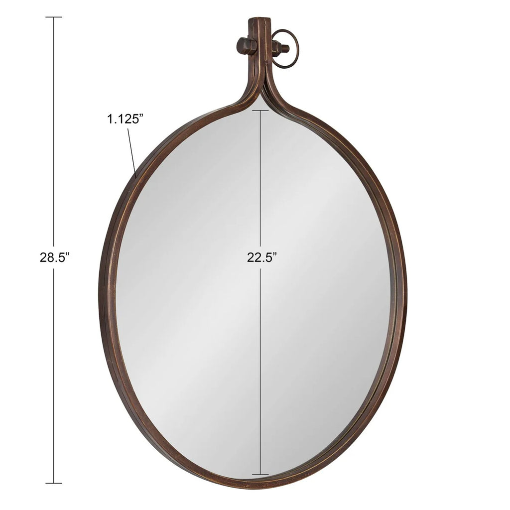 Kate and Laurel Yitro Round Wall Mirror