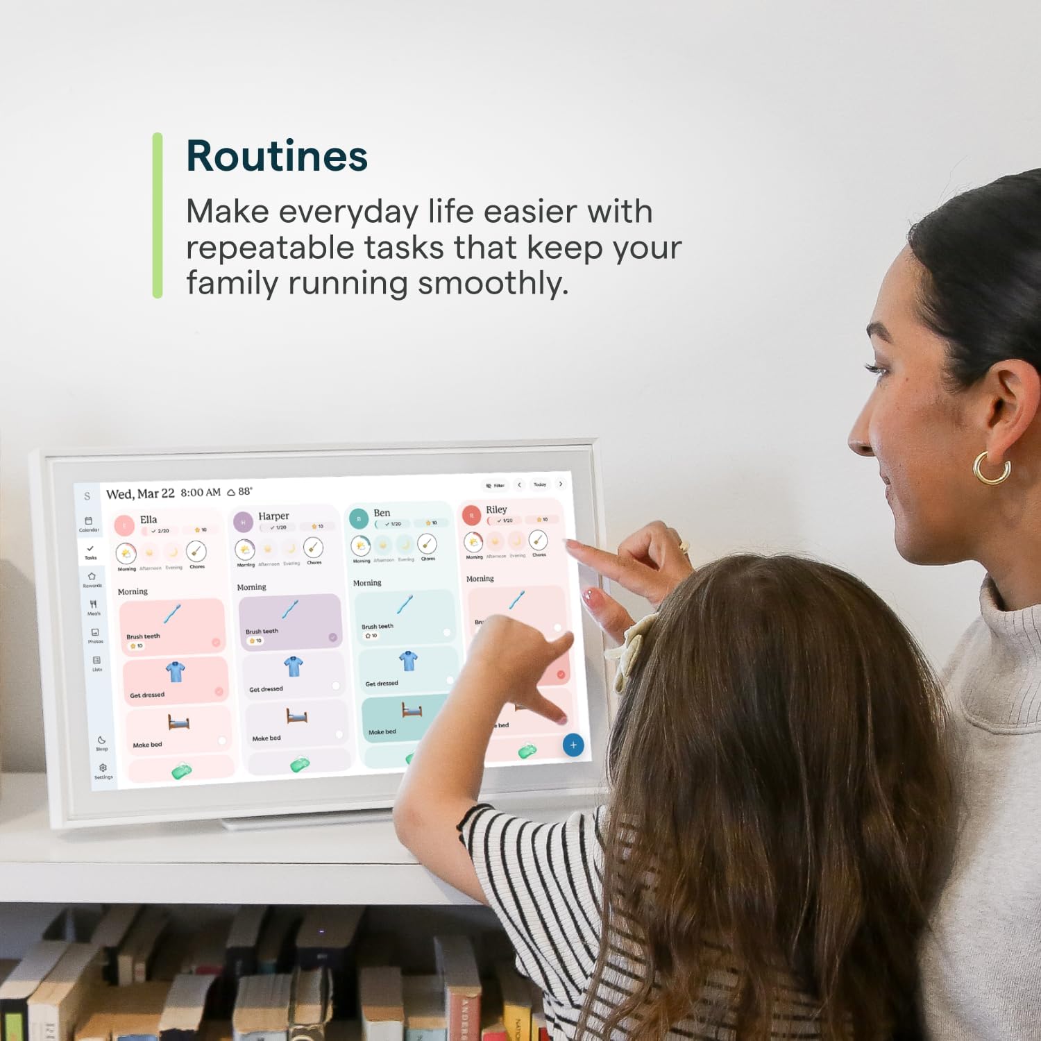 SKYLIGHT 15-Inch Digital Wall Planner & Chore Chart 2025