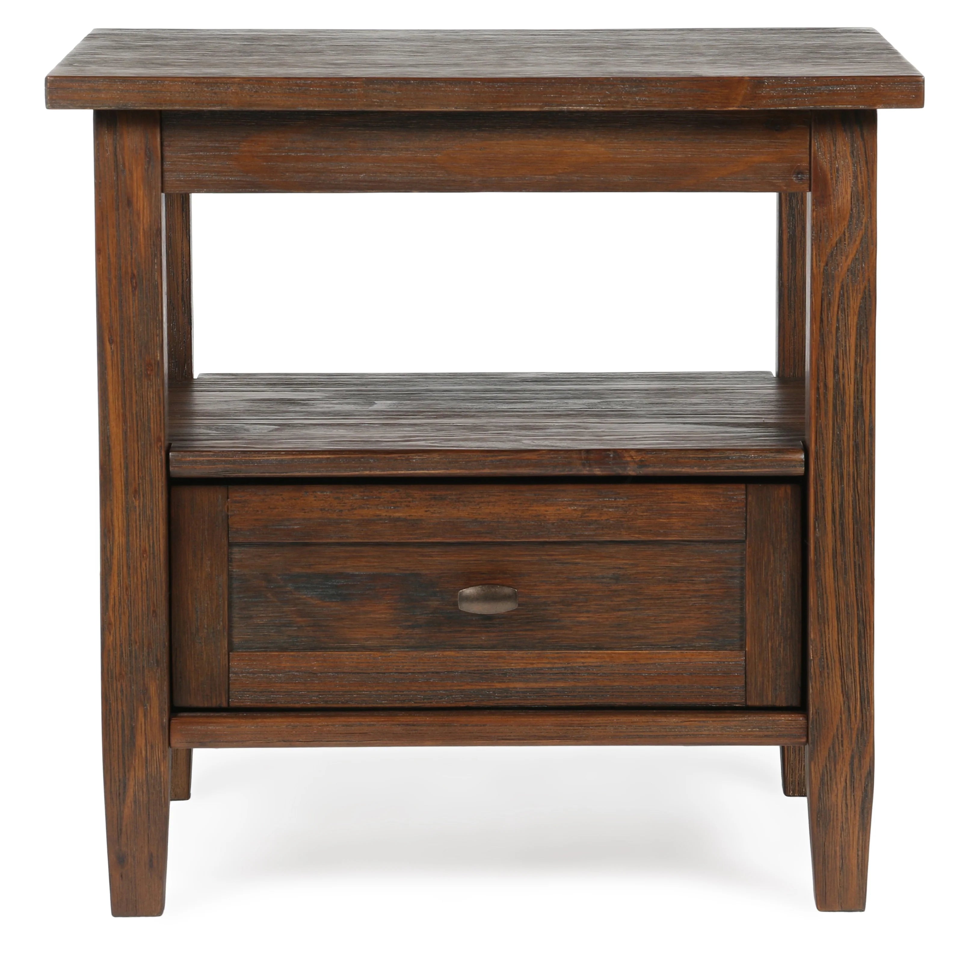 WYNDENHALL Norfolk SOLID WOOD 20 inch Wide Rectangle Transitional End Side Table - 20 inch Wide
