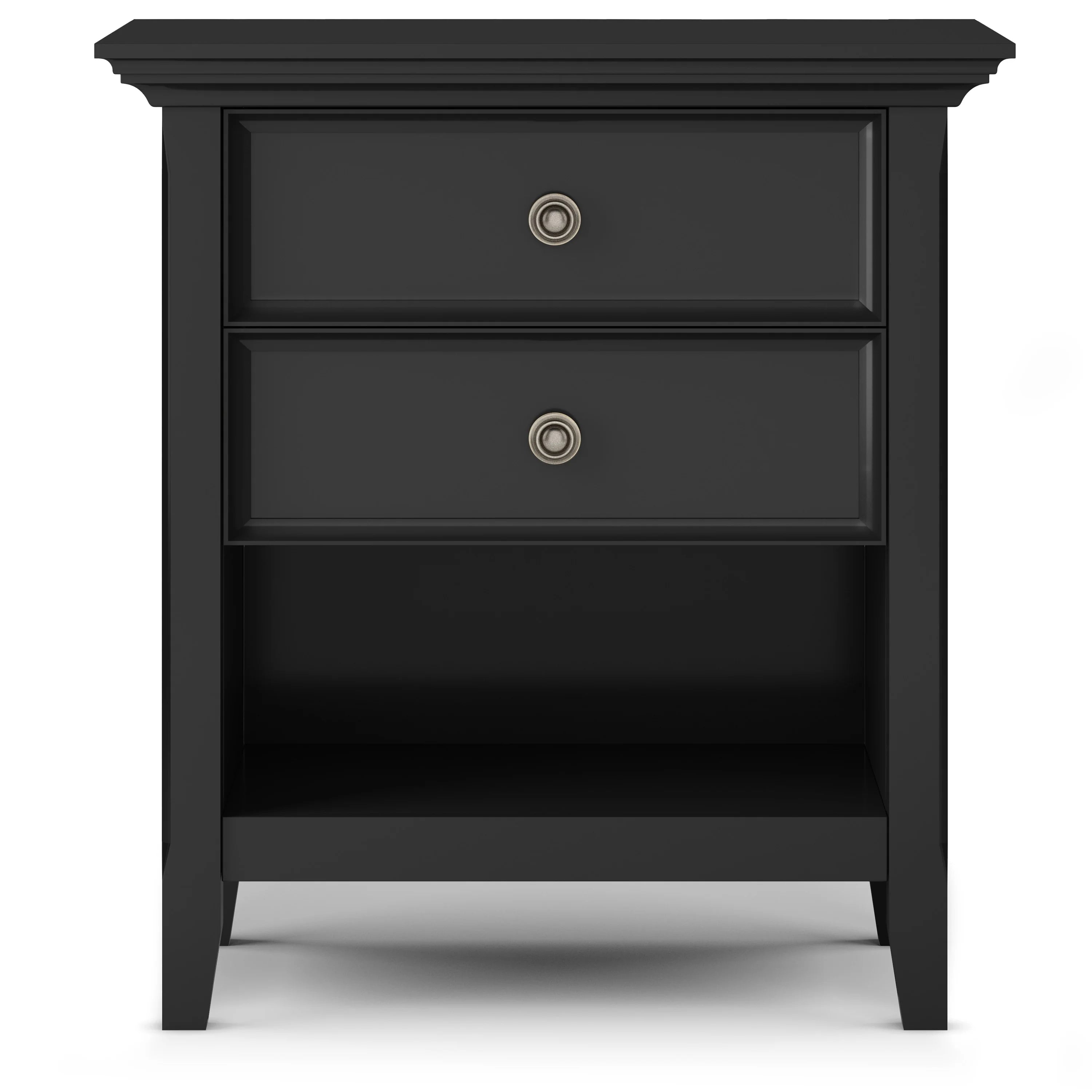 WYNDENHALL Halifax SOLID WOOD 24 inch Wide Bedside Nightstand Table