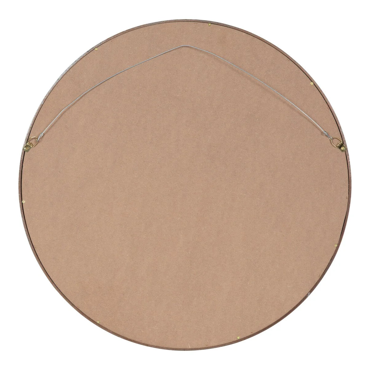 Kate and Laurel Travis Round Wood Accent Wall Mirror