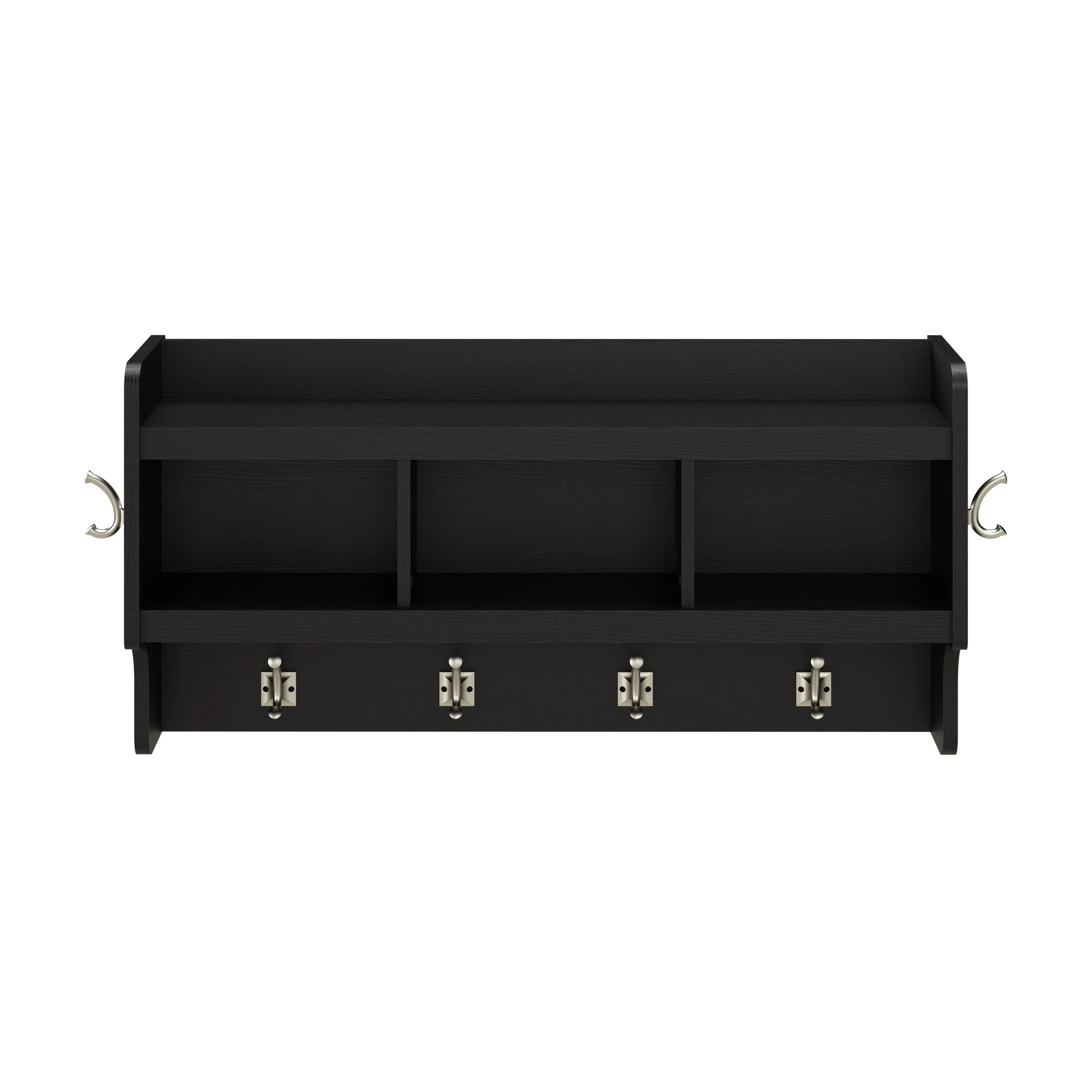 Woodland 40W Wall Mounted Coat Rack with Shelf by Bush Furniture