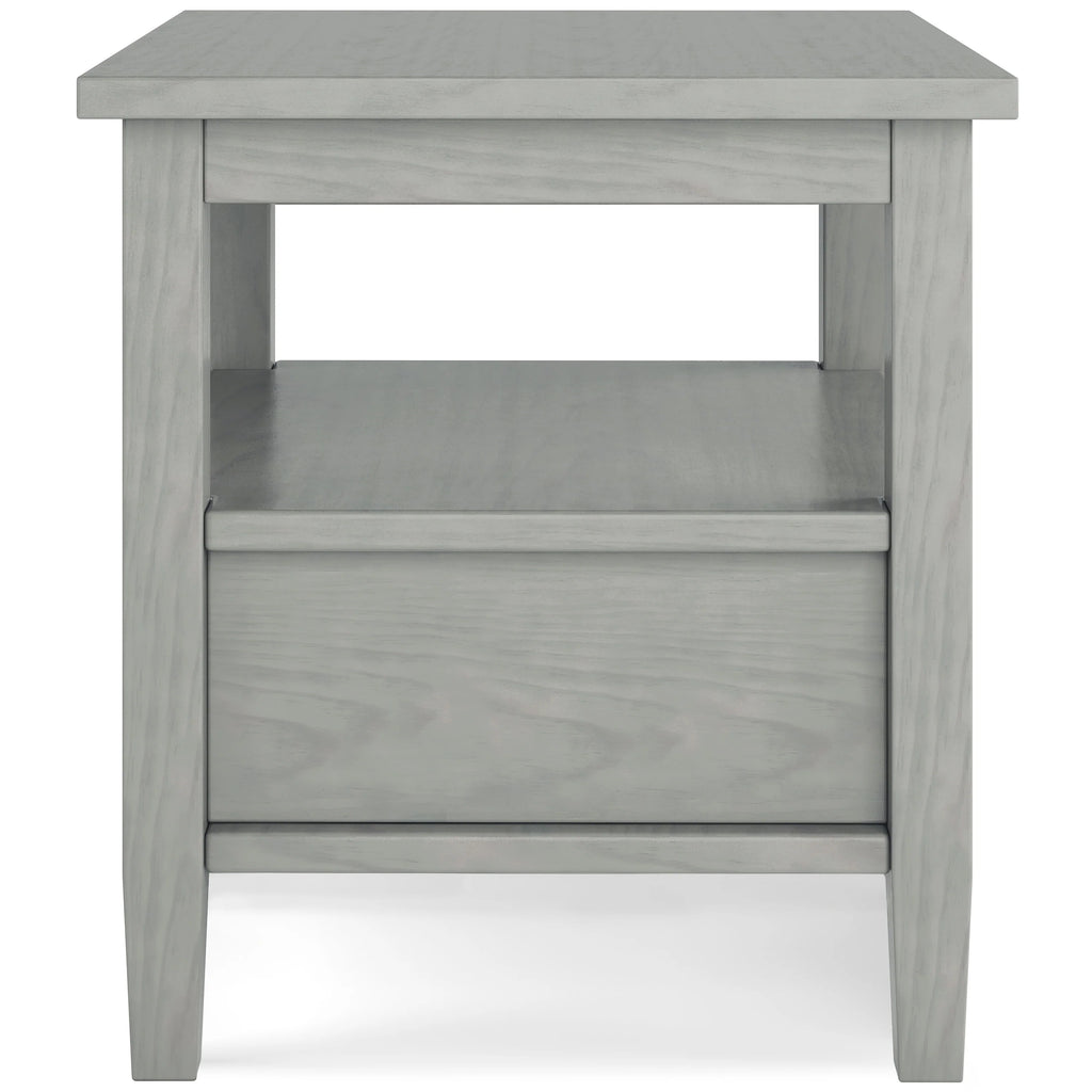 WYNDENHALL Norfolk SOLID WOOD 20 inch Wide Rectangle Transitional End Side Table - 20 inch Wide