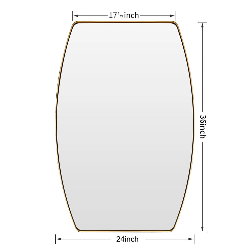MacLuu Oblong Metal Wall Mirror