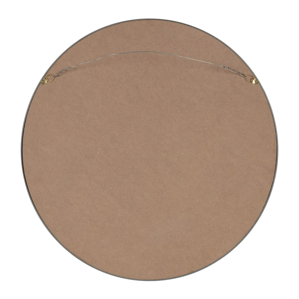 Kate and Laurel Travis Round Wood Accent Wall Mirror
