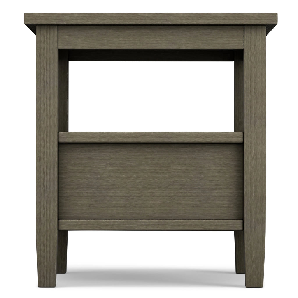 WYNDENHALL Norfolk SOLID WOOD 20 inch Wide Rectangle Transitional End Side Table - 20 inch Wide