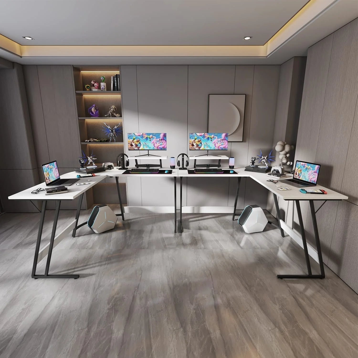 Homall L Shaped Gaming Desk Computer Corner Desk Pc Desk Table
