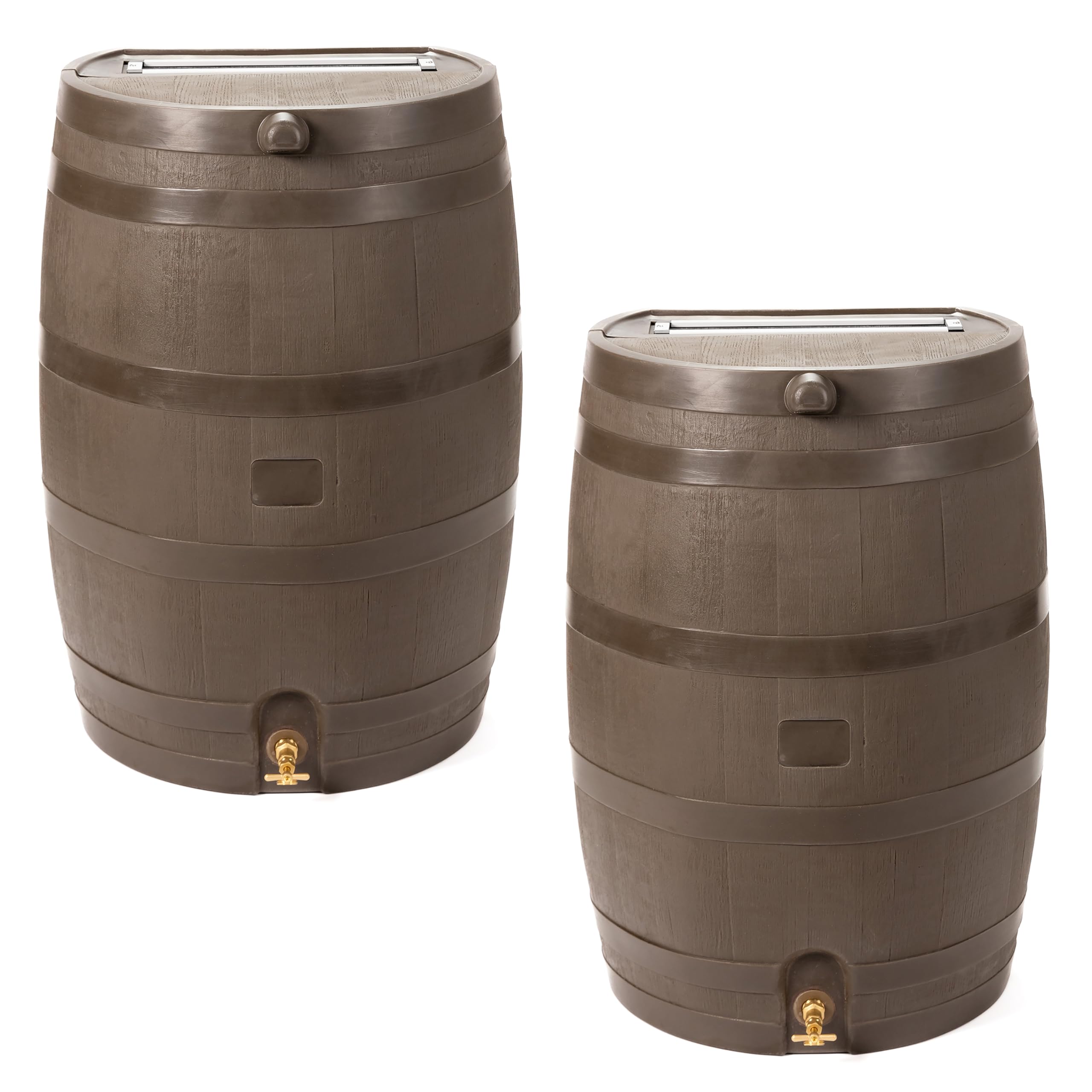 RTS Home Accents 50-Gallon Rain Barrel with Brass Spigot