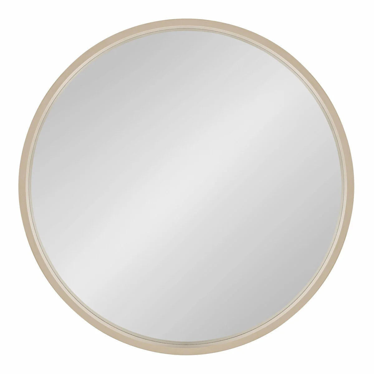 Kate and Laurel Travis Round Wood Accent Wall Mirror