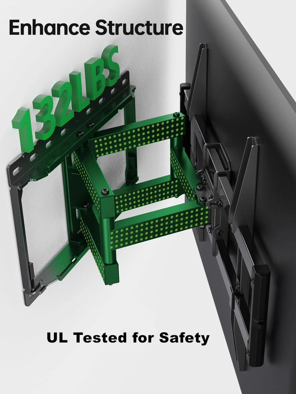 USX Mount Full Motion TV Wall Mount for Most 42-86 inch Flat Screen