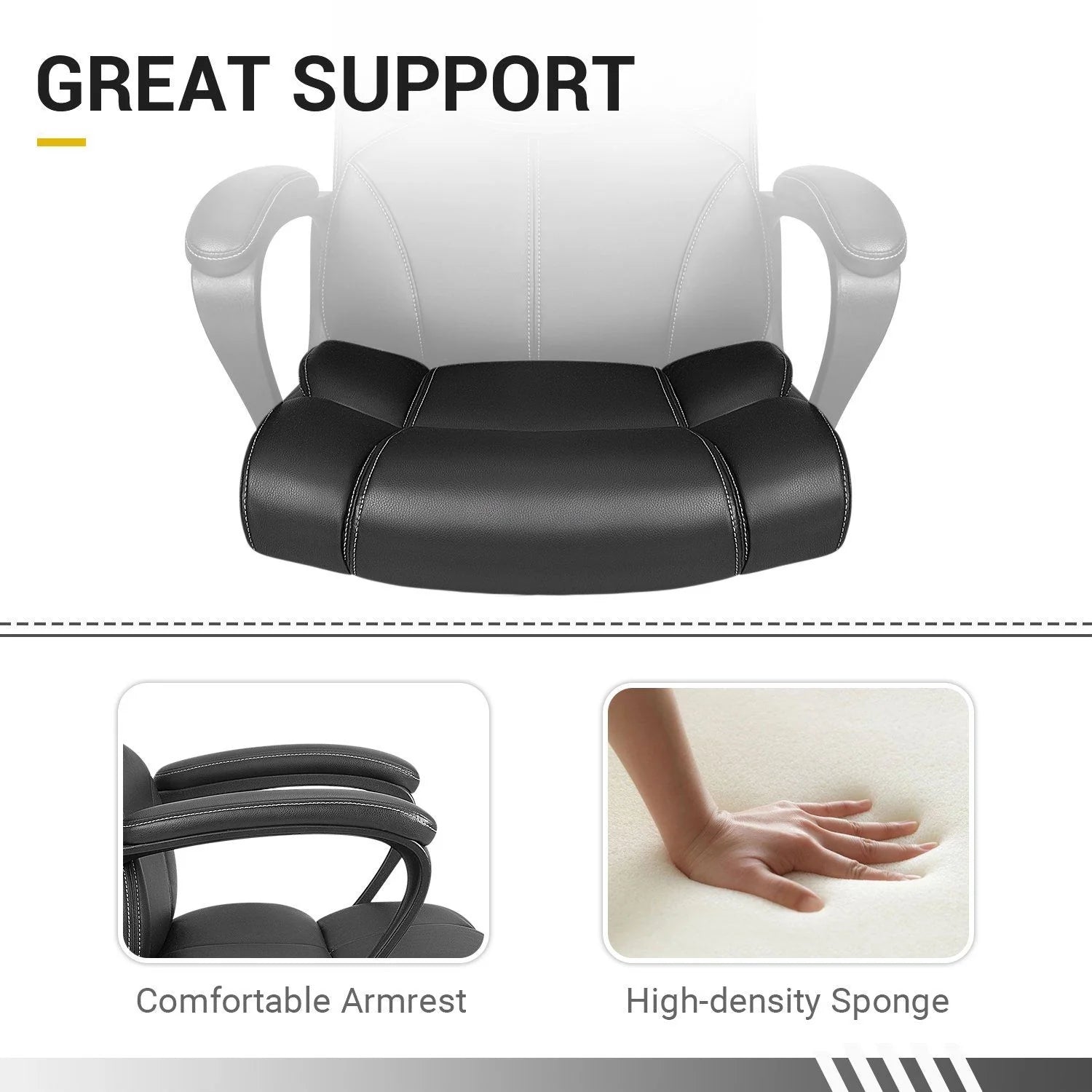 Homall Mid Back Office Chair - Swivel Computer Task Chair