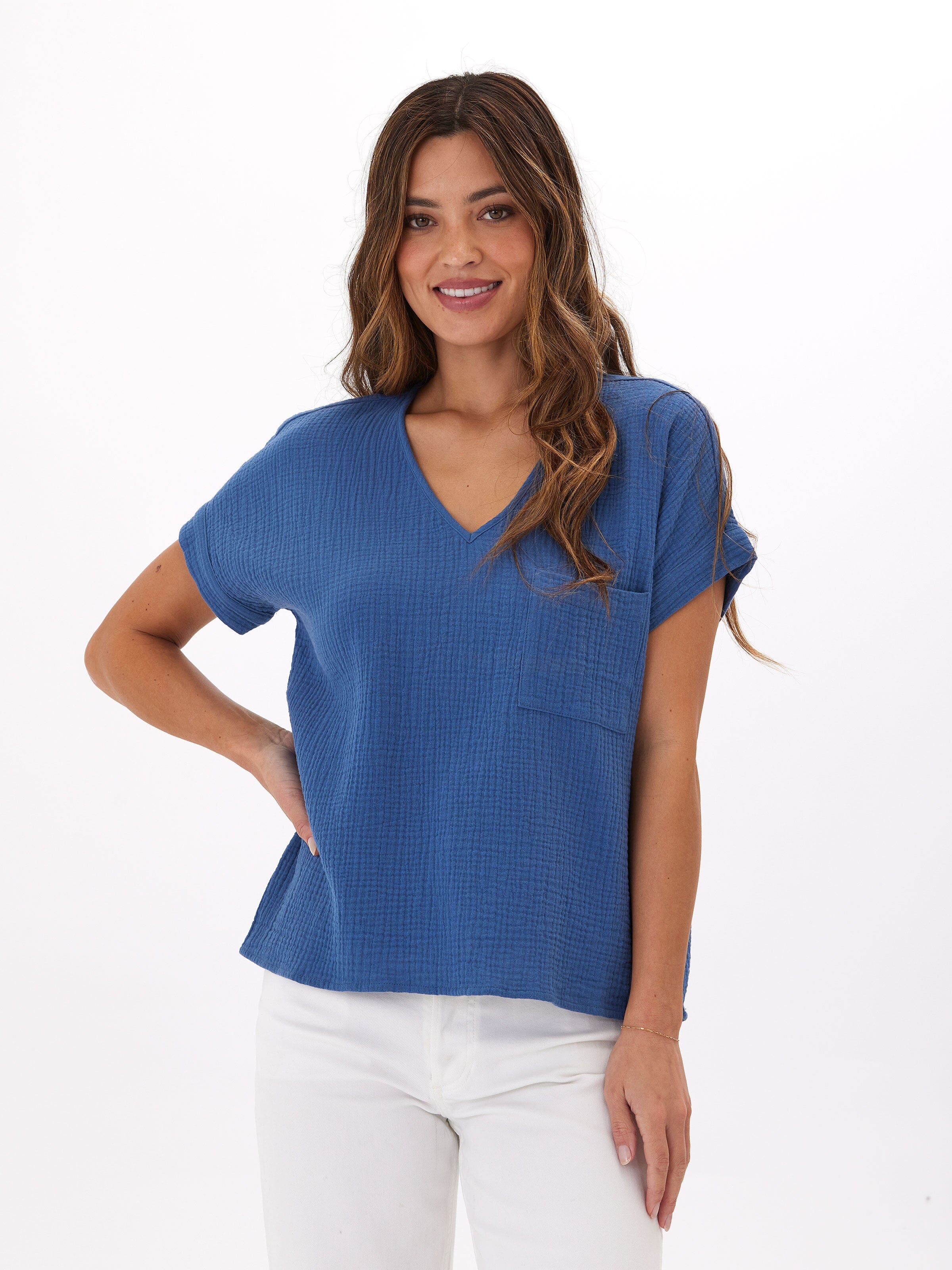 Celia Gauze Top