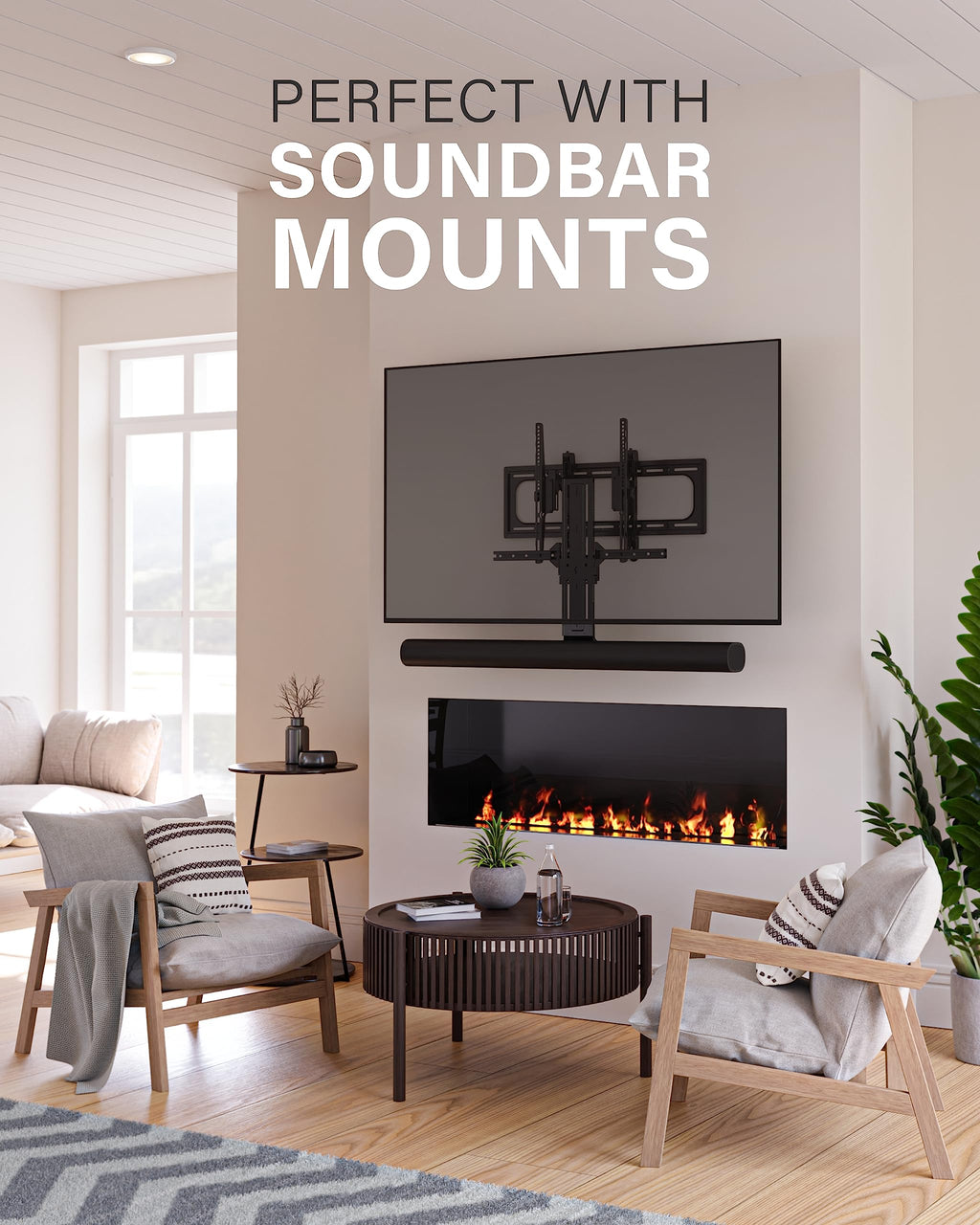 SANUS Tilting TV Wall Mount for Large TVs Up to 90锟斤拷