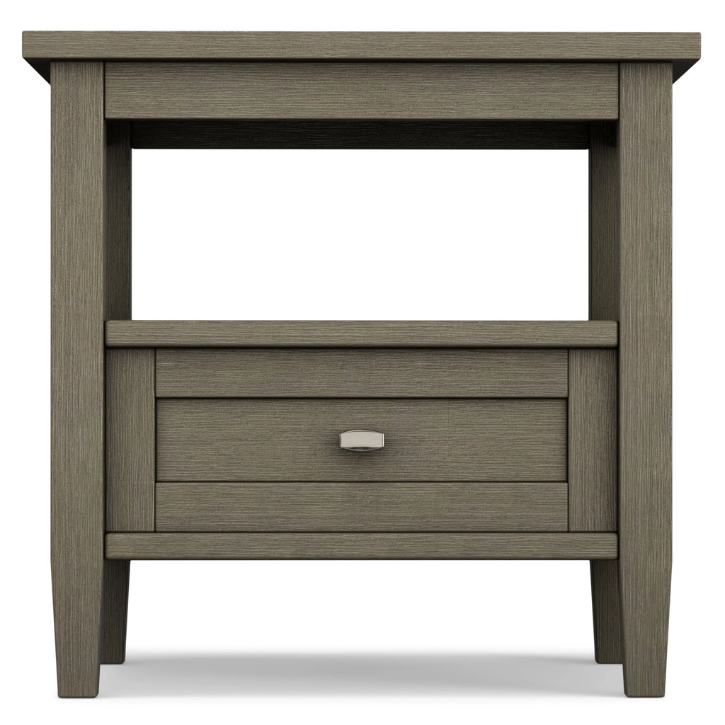 WYNDENHALL Norfolk SOLID WOOD 20 inch Wide Rectangle Transitional End Side Table - 20 inch Wide
