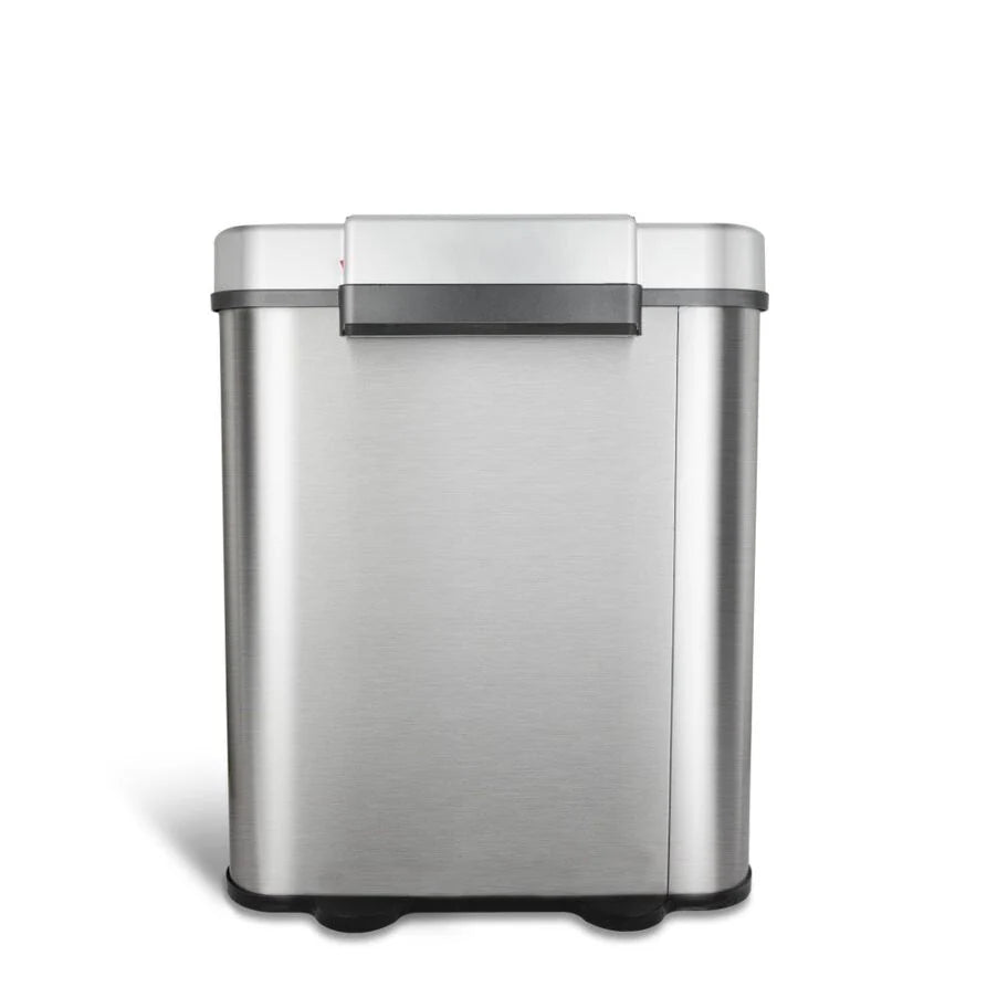NINESTARS 18 Gallon Dual Compartment Motion Sensor Trash Can DZT-70-11R