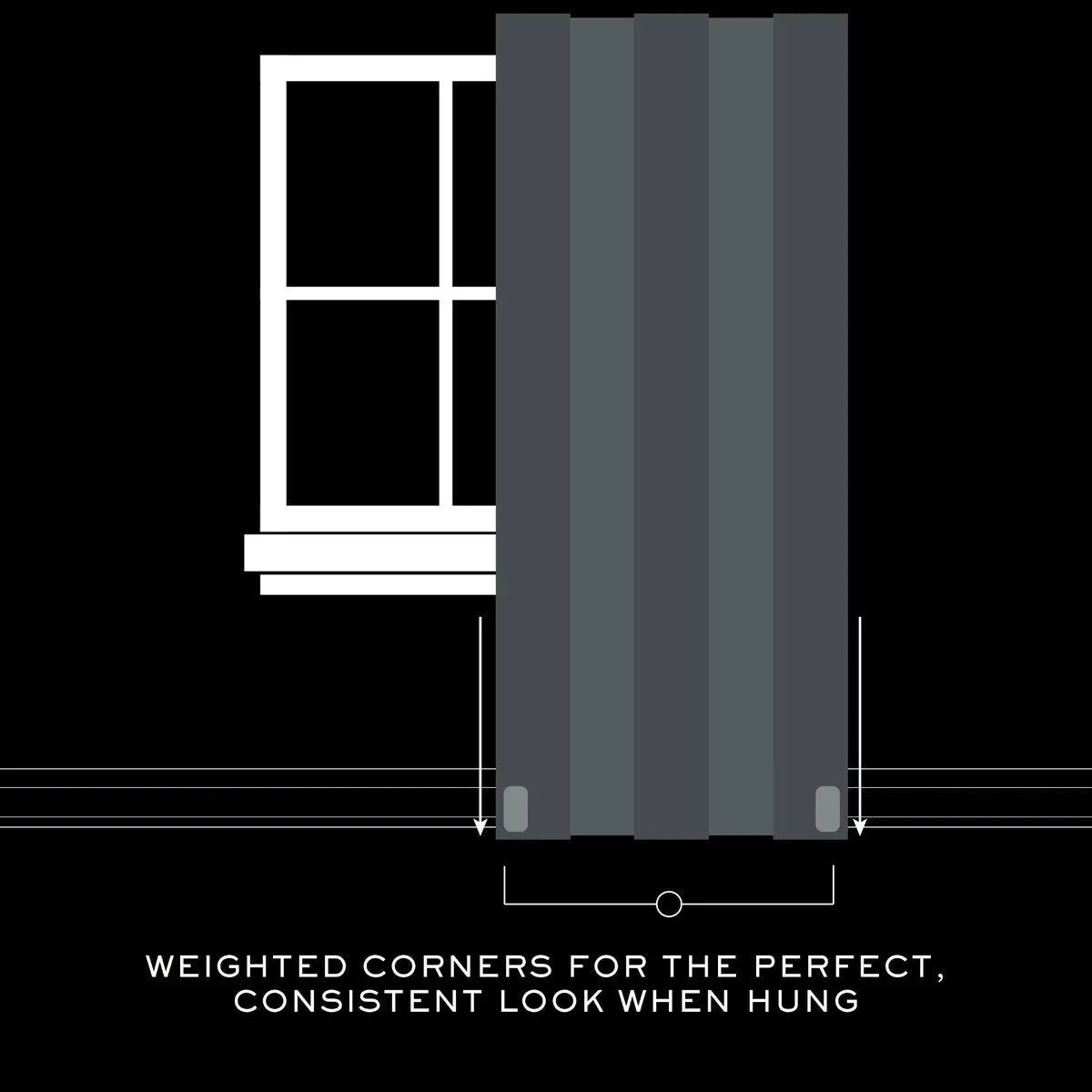 Lauren Ralph Lauren Sallie Blackout Back Tab/Rod Pocket Curtain Single Panel