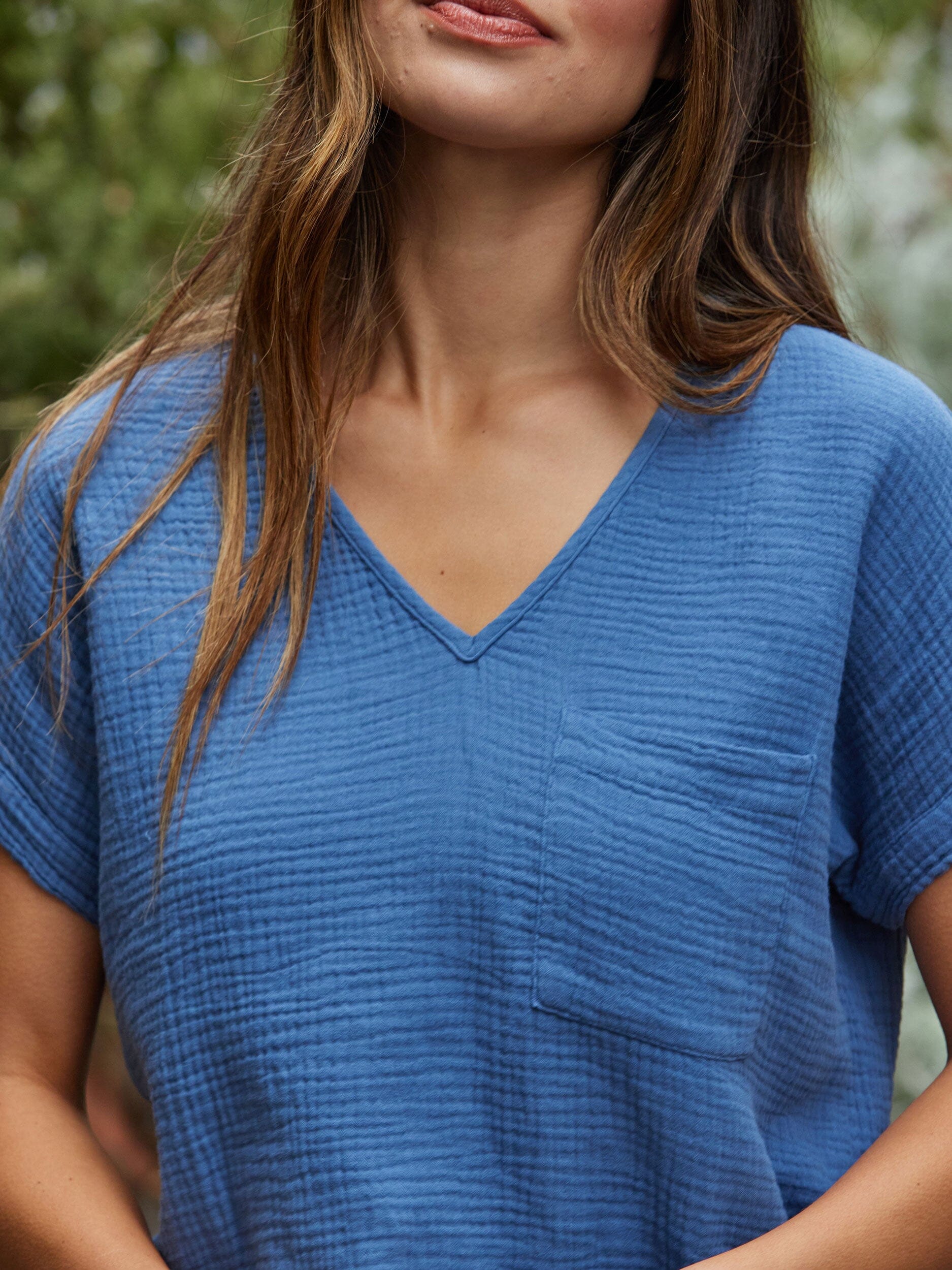 Celia Gauze Top