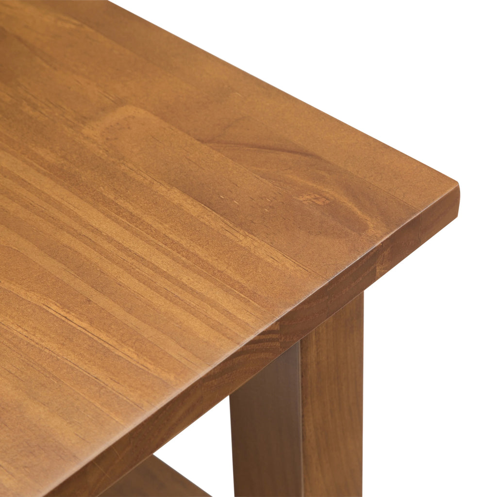 WYNDENHALL Norfolk SOLID WOOD 14 inch Wide Rectangle Transitional Narrow Side Table - 14 Inches wide