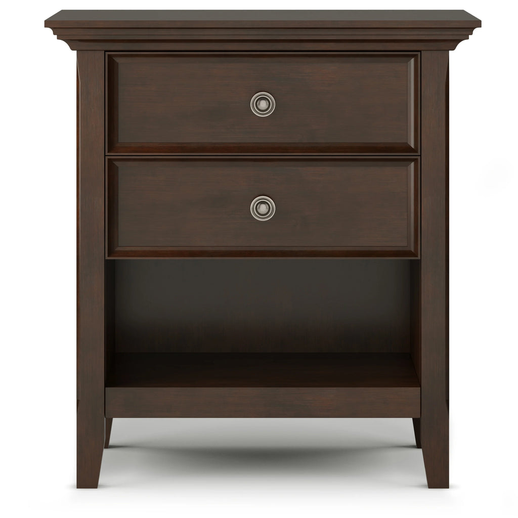 WYNDENHALL Halifax SOLID WOOD 24 inch Wide Bedside Nightstand Table