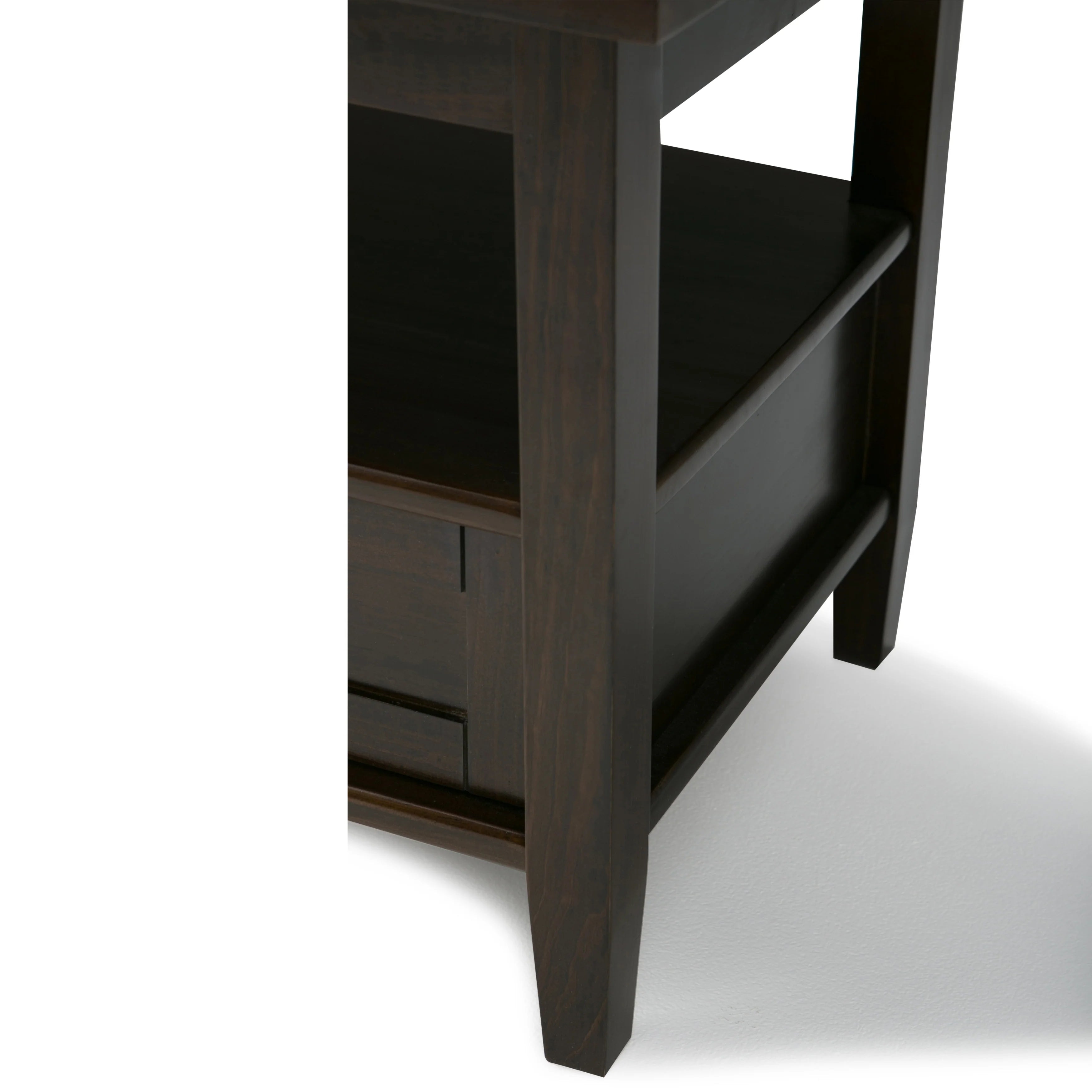 WYNDENHALL Norfolk SOLID WOOD 20 inch Wide Rectangle Transitional End Side Table - 20 inch Wide