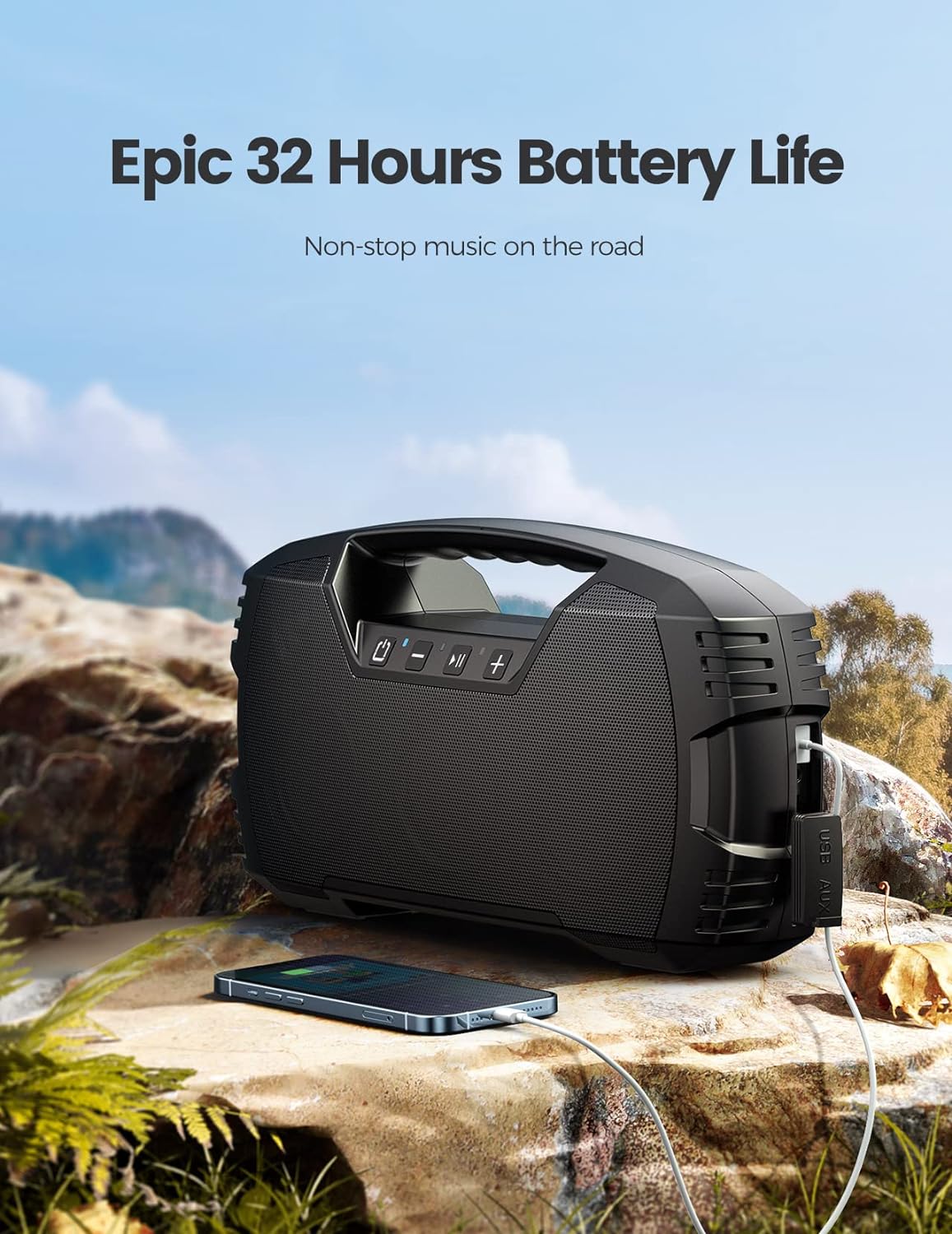 Houl Zallee IPX7 Waterproof 40W(60 Peak) Bluetooth Speaker