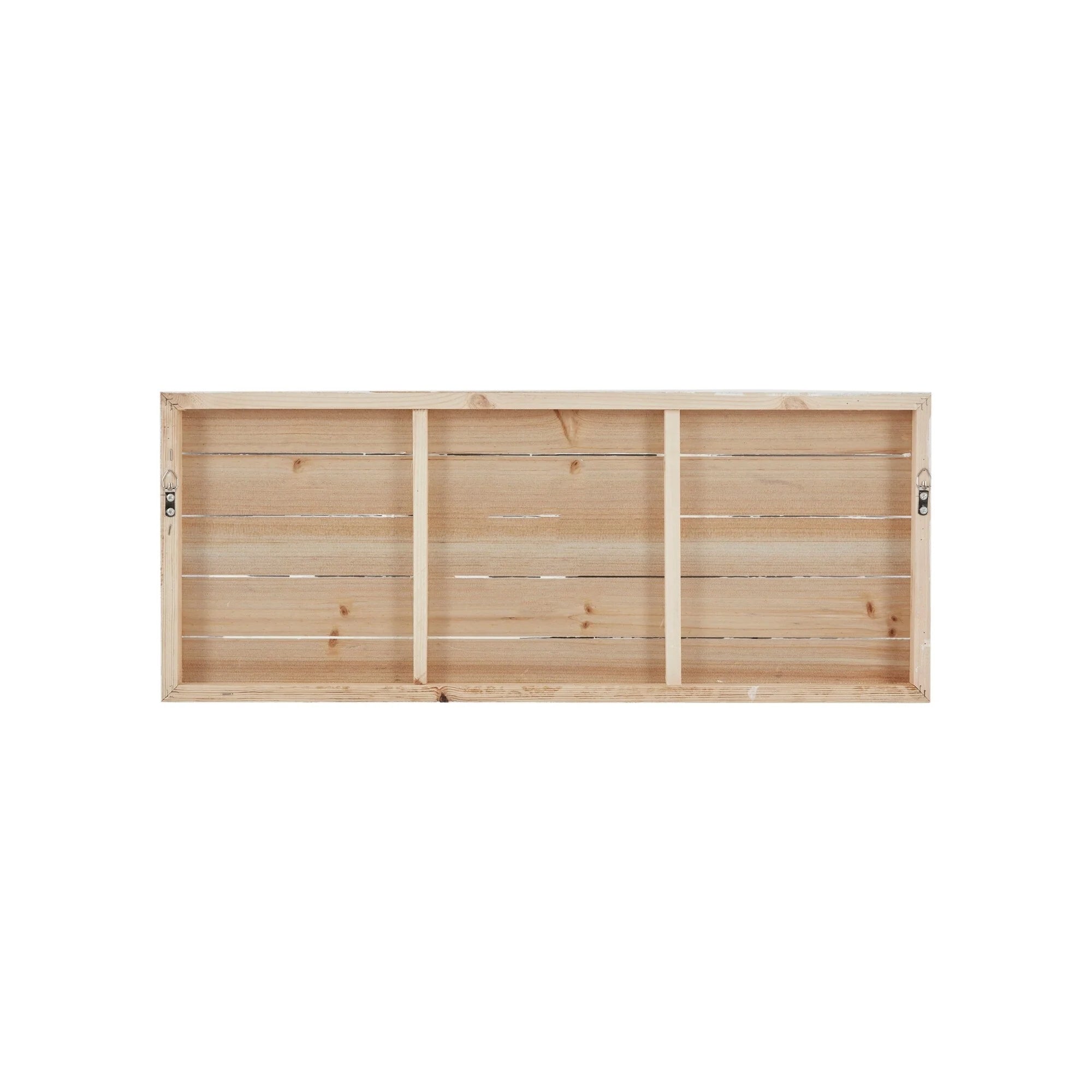 Madison Park Perched Birds Hand Painted Wood Plank Panel Wall Decor - White/Grey