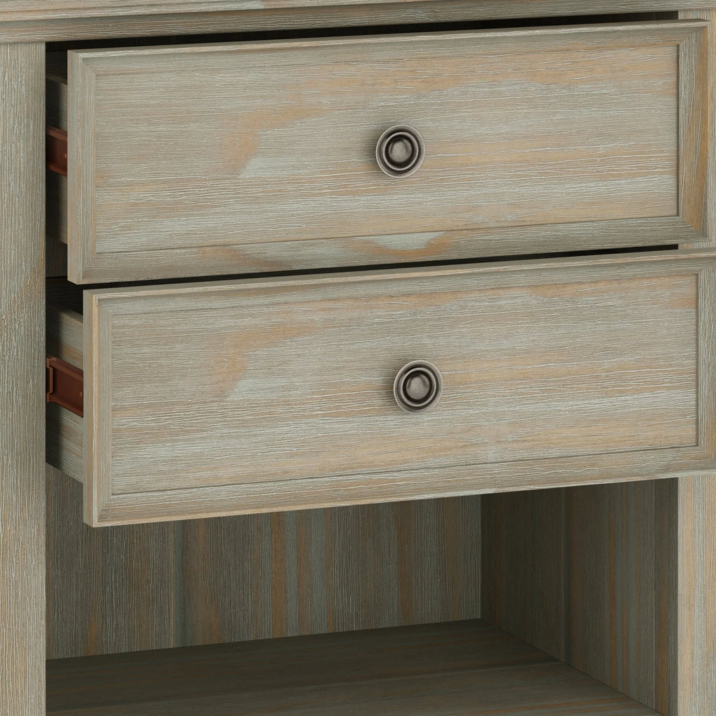 WYNDENHALL Halifax SOLID WOOD 24 inch Wide Bedside Nightstand Table
