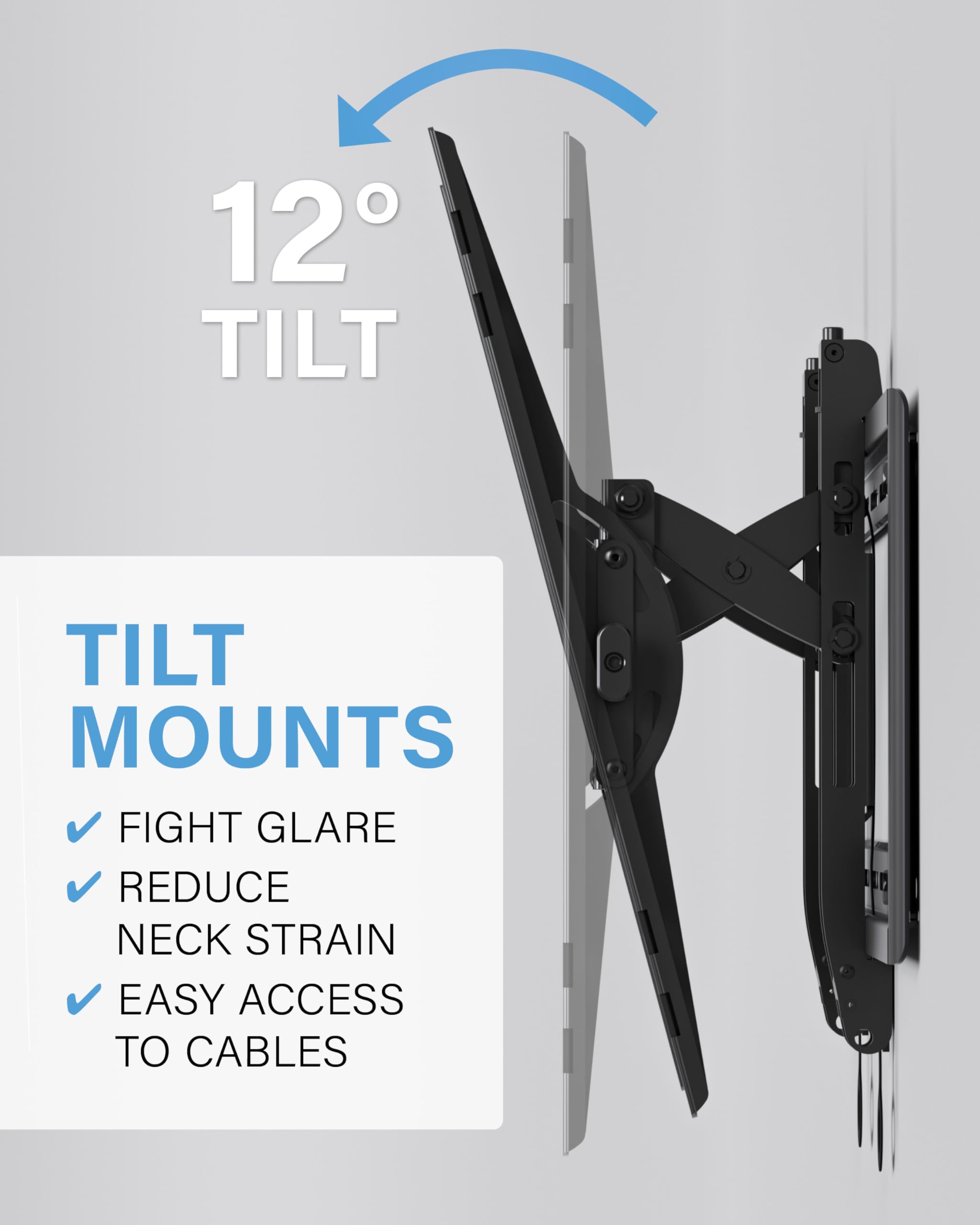 SANUS Tilting TV Wall Mount for Large TVs Up to 90锟斤拷