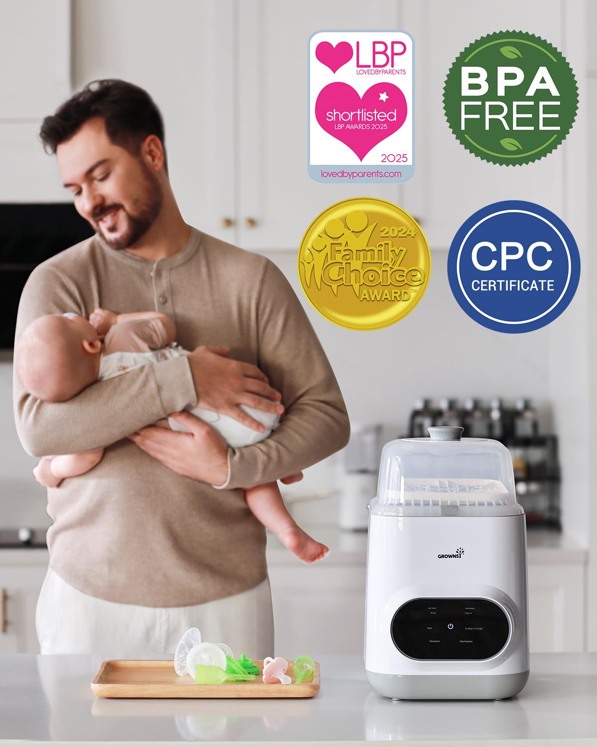 Grownsy Easeclean Bottle Washer Pro - All-in-One