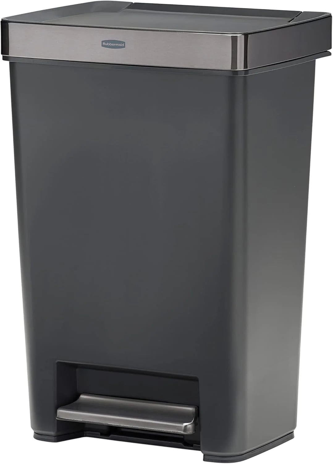 Rubbermaid Premier Series III Step-On 13 Gallon Trash Can for Home and Kitchen